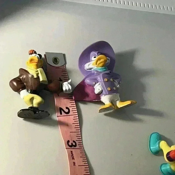 3 Dark Wing DUCK Figurine Lot 1992 Kellogg's Disney 2" PVC Figures - Picture 3 of 4